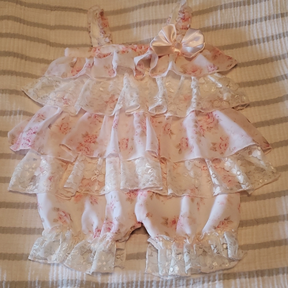 Tiered ruffle onesie